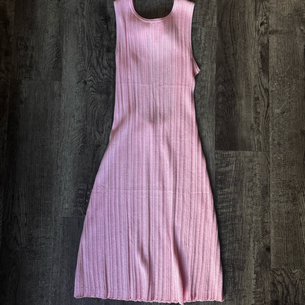 Pink Backless Tie dress